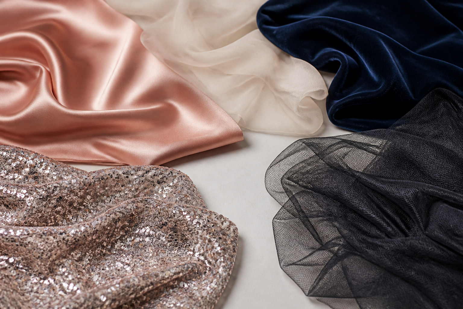 Formal Dress Fabrics Explained: Satin, Chiffon, Velvet, Tulle and More
